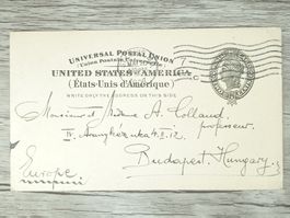 TR05 Carte Postale + Timbre USA 1907