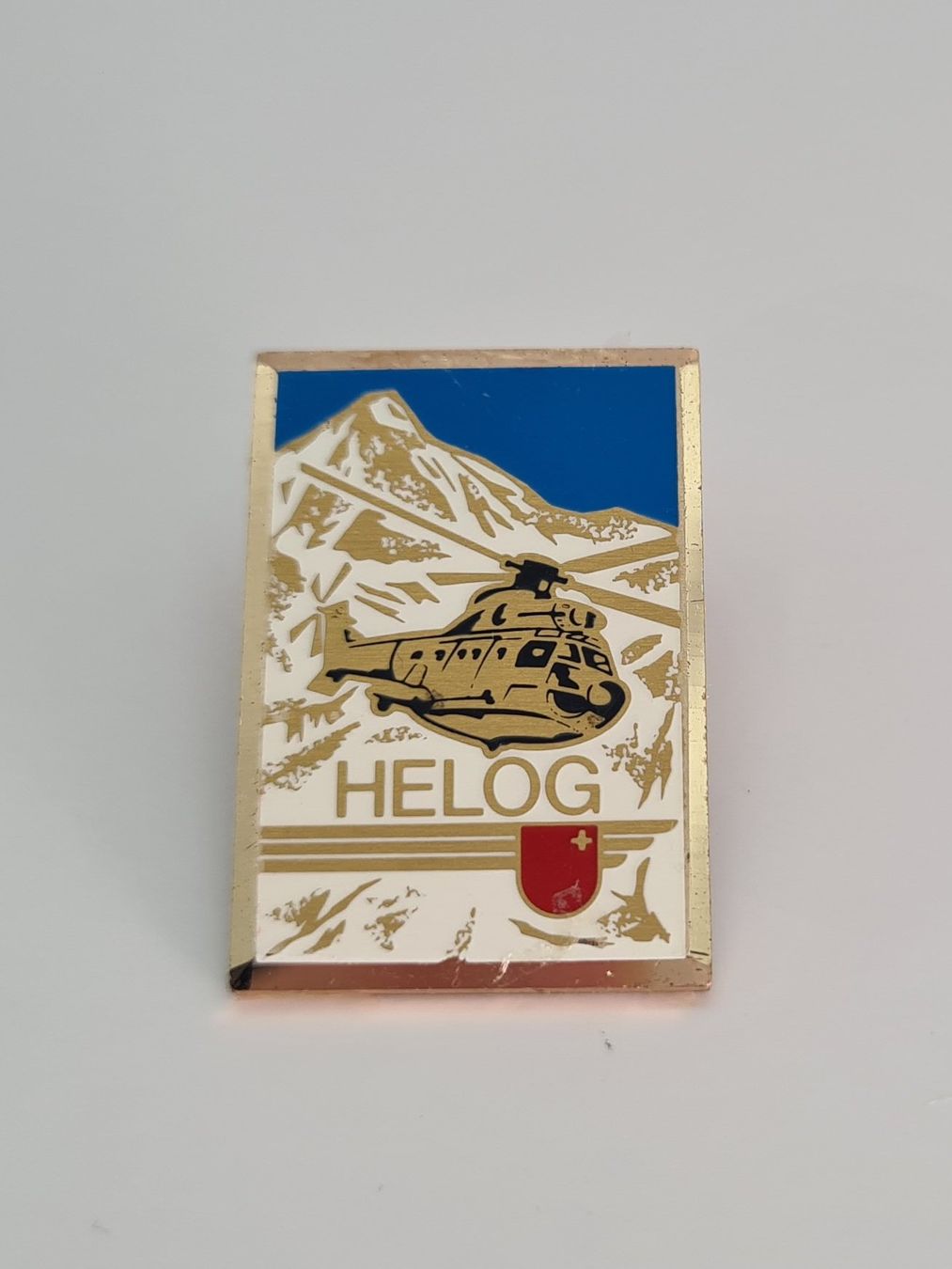 Schweizer Armee Placchette & Badge: Pin | HELOG | Helikopter | Super Puma – Usato da Dietikon venduto da Jacky1983