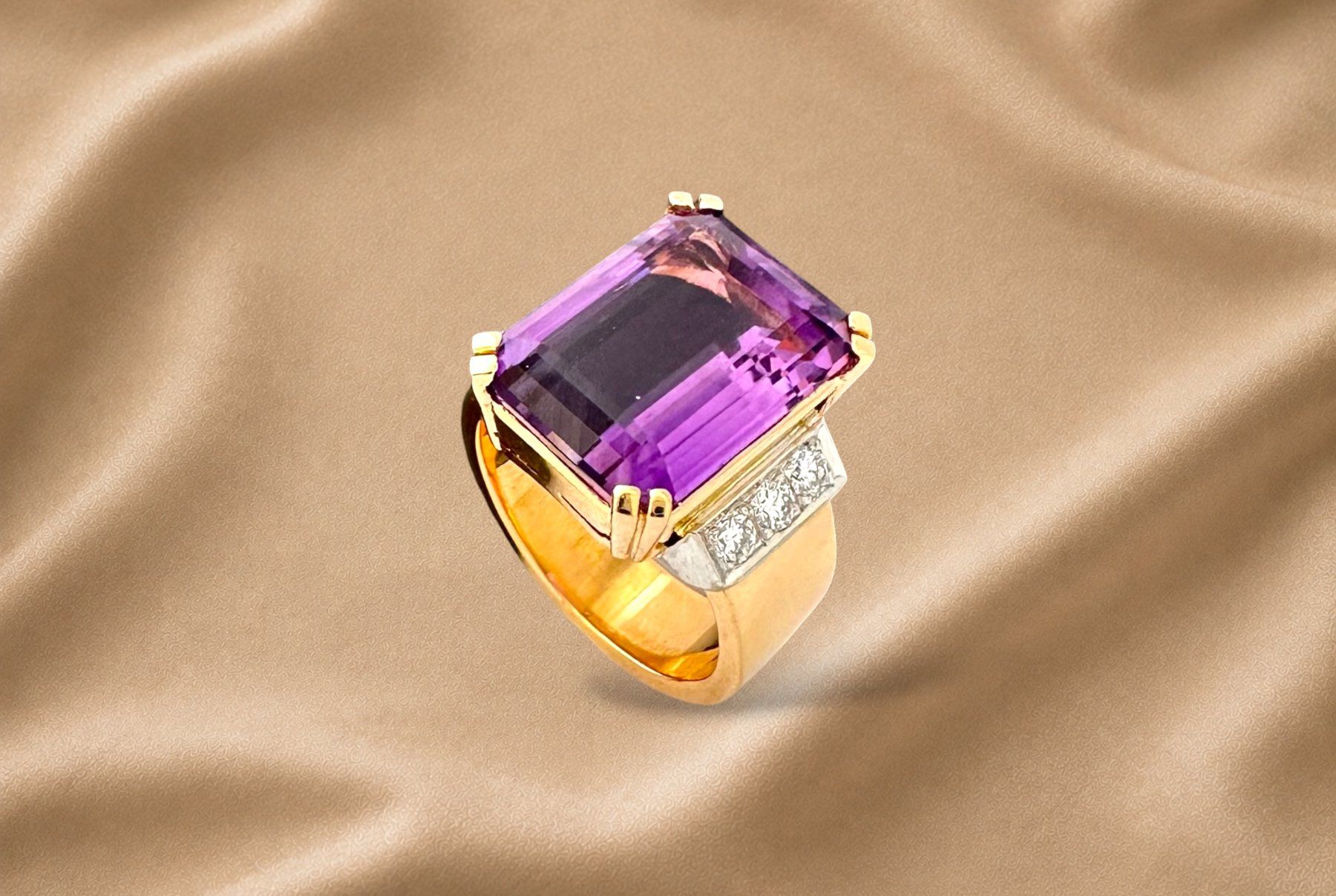 Bucherer Bagues: Massiver Amethyst - Diamant - Cocktailring, 9,50 ct – D'occasion à Zuzwil SG par artimmo 4