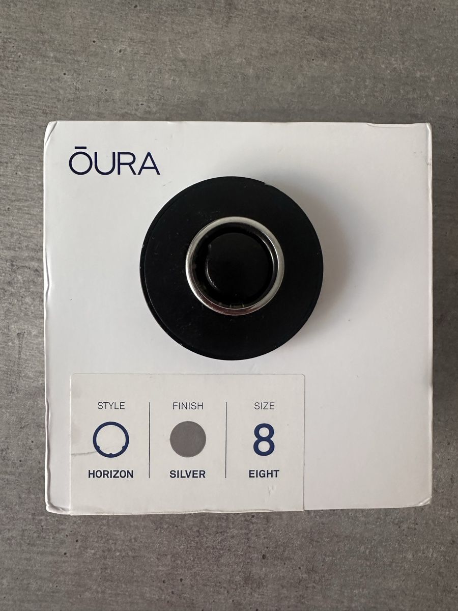 Oura Anelli: Oura Ring Gen 3 Horizon Silver, Grösse 8 – Usato da Unterägeri venduto da aig_7jjx 1