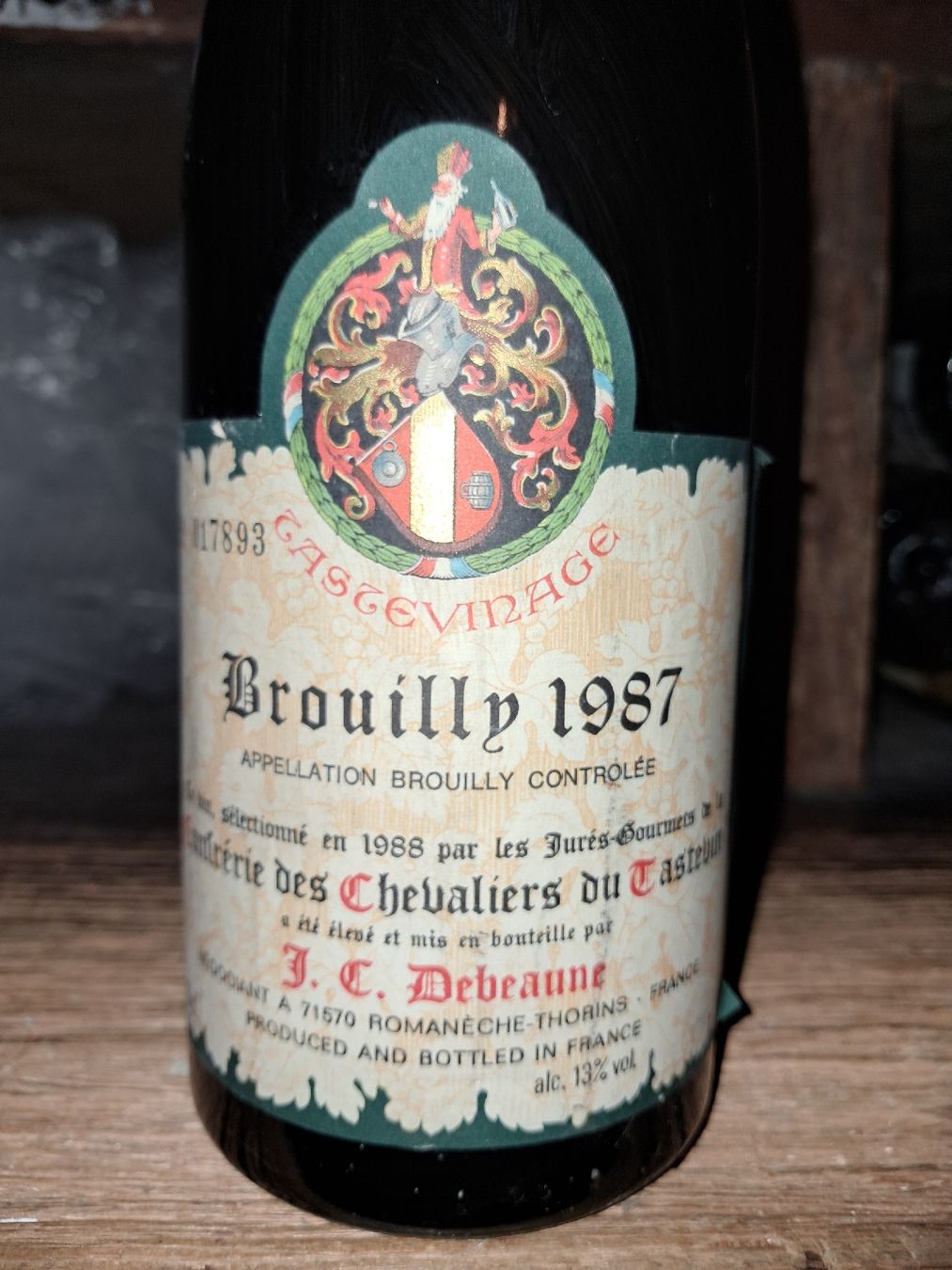 Vino: Brouilly tastevinage 1987 – Nuovo e nell'imballaggio originale da Le locle venduto da juliensaran 1
