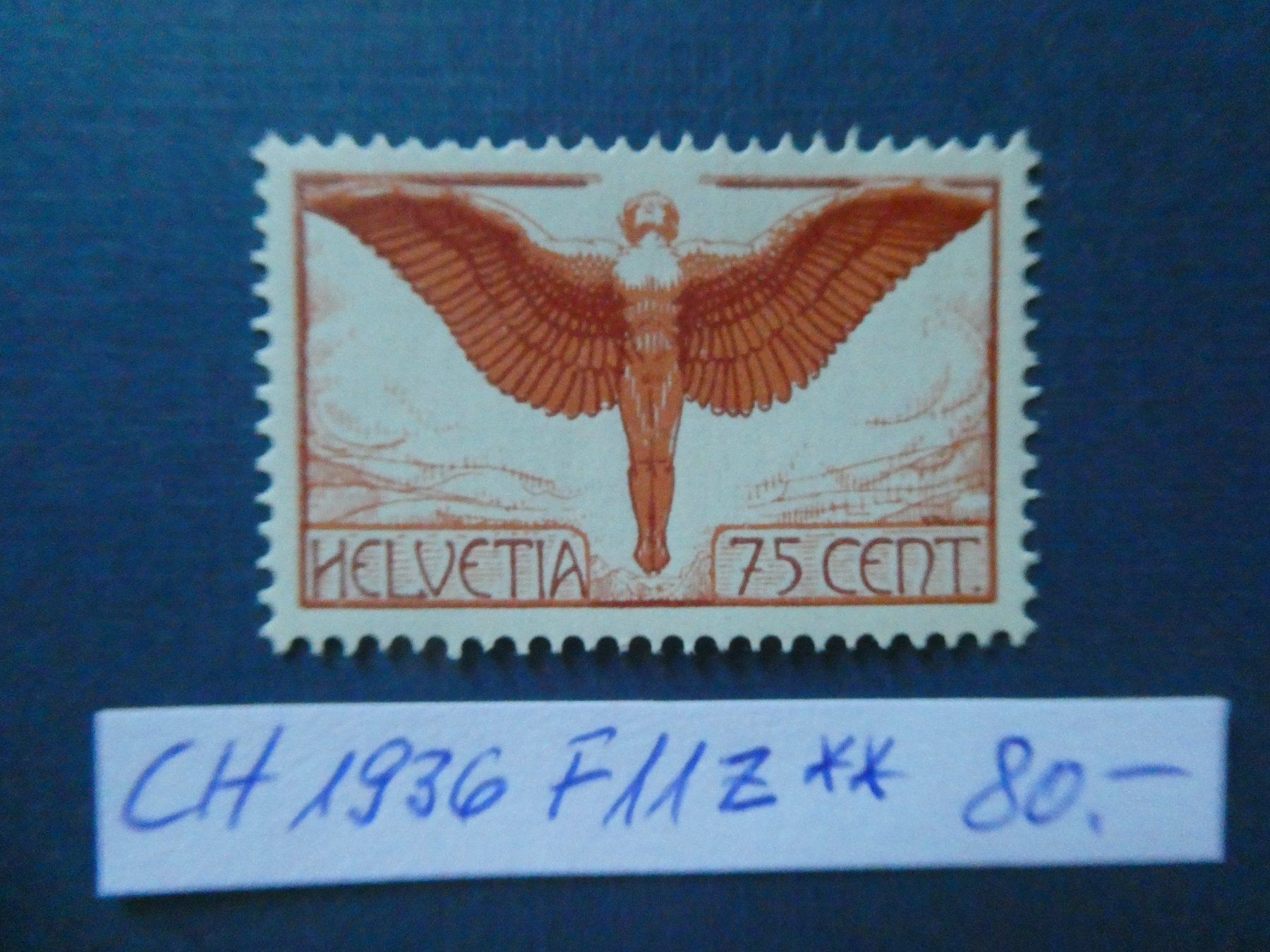 Tutti i francobolli: CH 1936 F11z postfrisch ** – Usato da Lausen venduto da Herbamare01