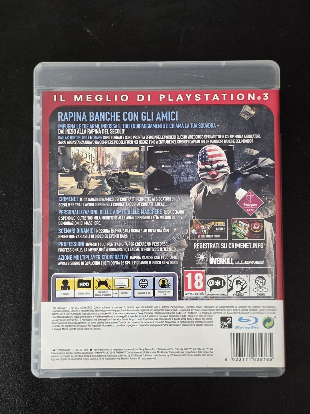Giochi: PAYDAY 2 | PS3 – Usato da Bellinzona venduto da egemon 1