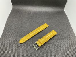 Cinturino in pelle giallo 16mm
