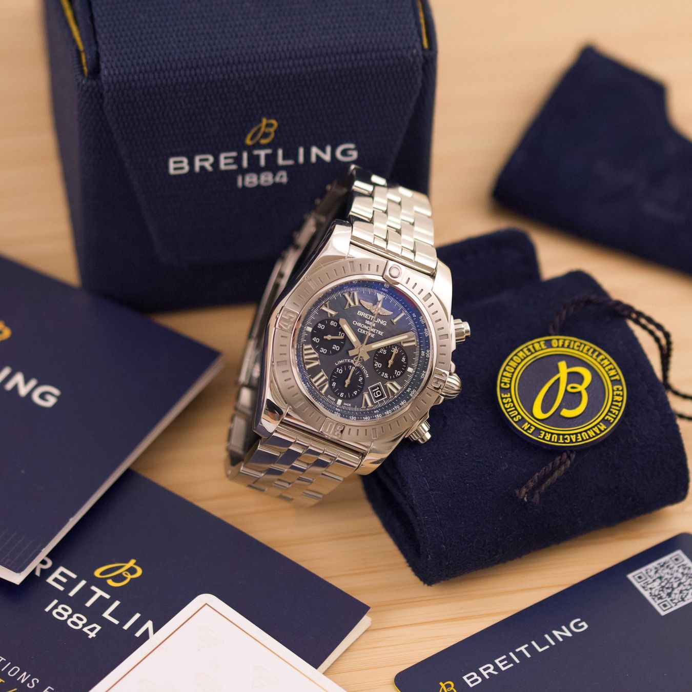 Breitling Orologi: Breitling Chronomat Blue Shell Ltd/ AB01153/ 2022 / Full Set – Usato da Luzern venduto da PrimeSwissTime 9