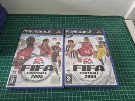 PS2 FIFA Football 2005 + 2004 Games Bundle 
