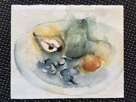 Stillleben mit Früchten signiert P. Pflüger 1987  (ID B5857)