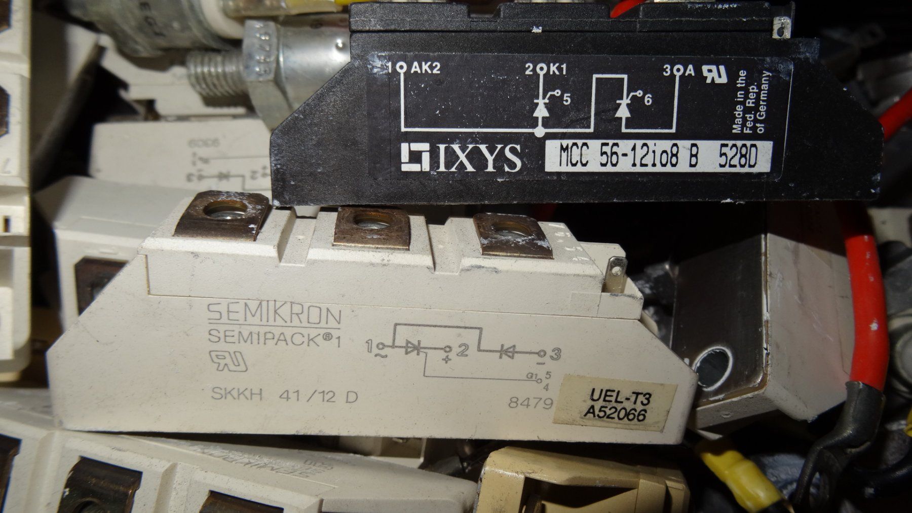 Componenti elettronici: Hochleistungselektronik Thyristoren Dioden – Usato da Sulz LU venduto da simula2 1