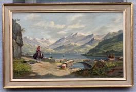 Adolfo Polaroli (1862-1952 Milano ) Öl a. Platte. signiert