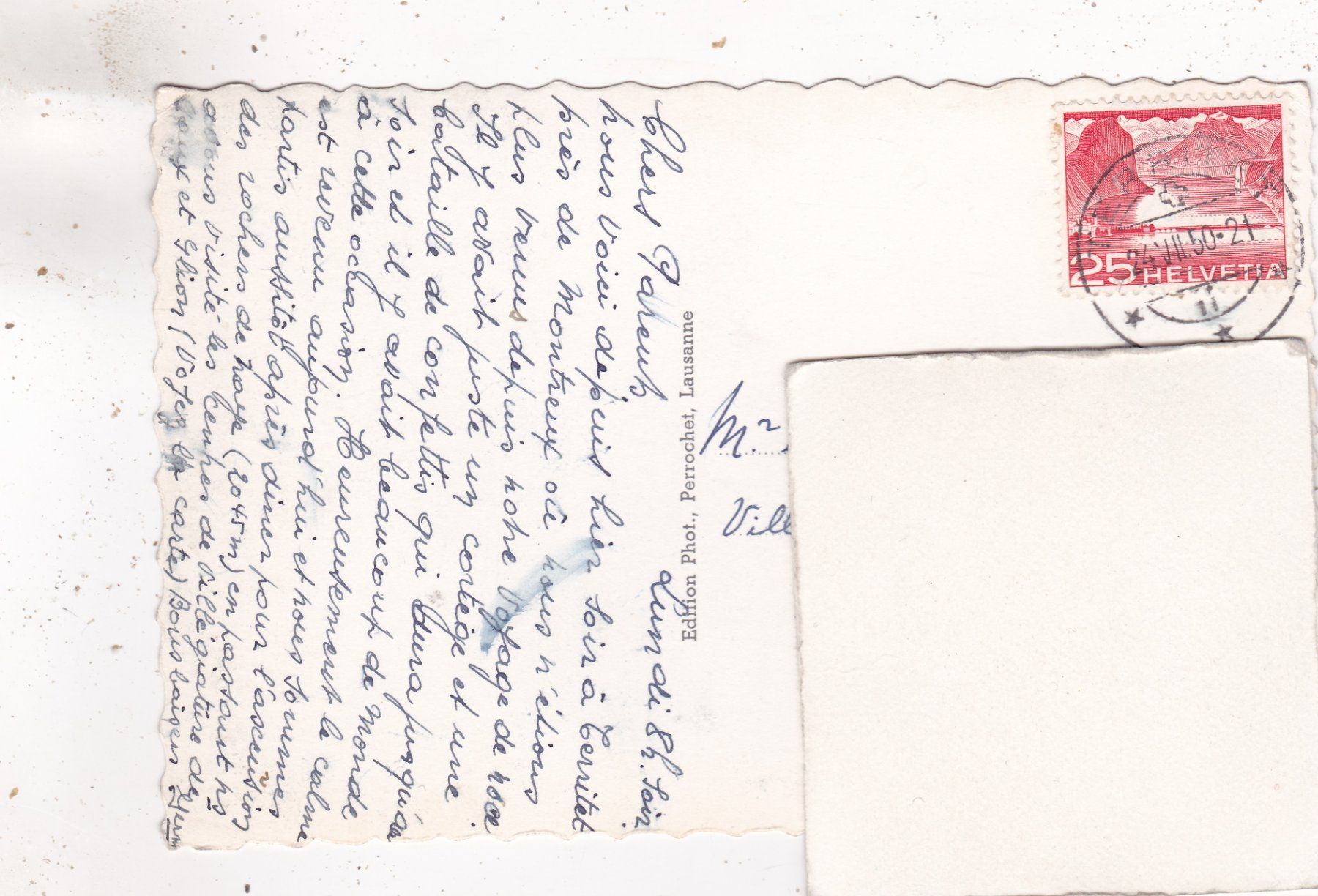 Cartoline postali: Territet Glion Caux 1950 – Usato da Herisau venduto da Lisegrat2008 1