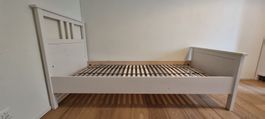 IKEA HEMNES Bett & LÖNSET Federholzrahmen (90 x 200 cm)