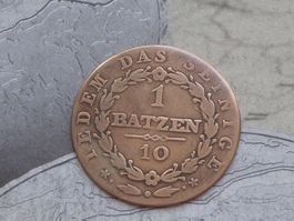 Canton Appenzell 1 Batzen 1816