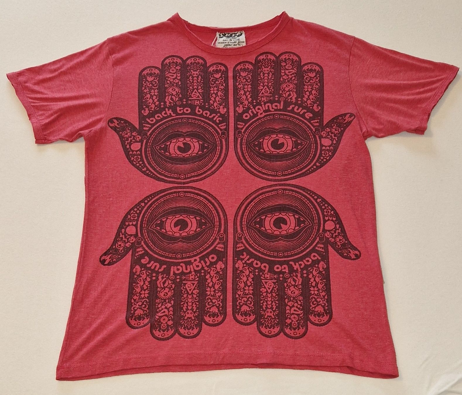 T-shirt: SURE T-Shirt Hand der Fatima, Gr. M, hellrot – Usato da Allschwil venduto da merve_g