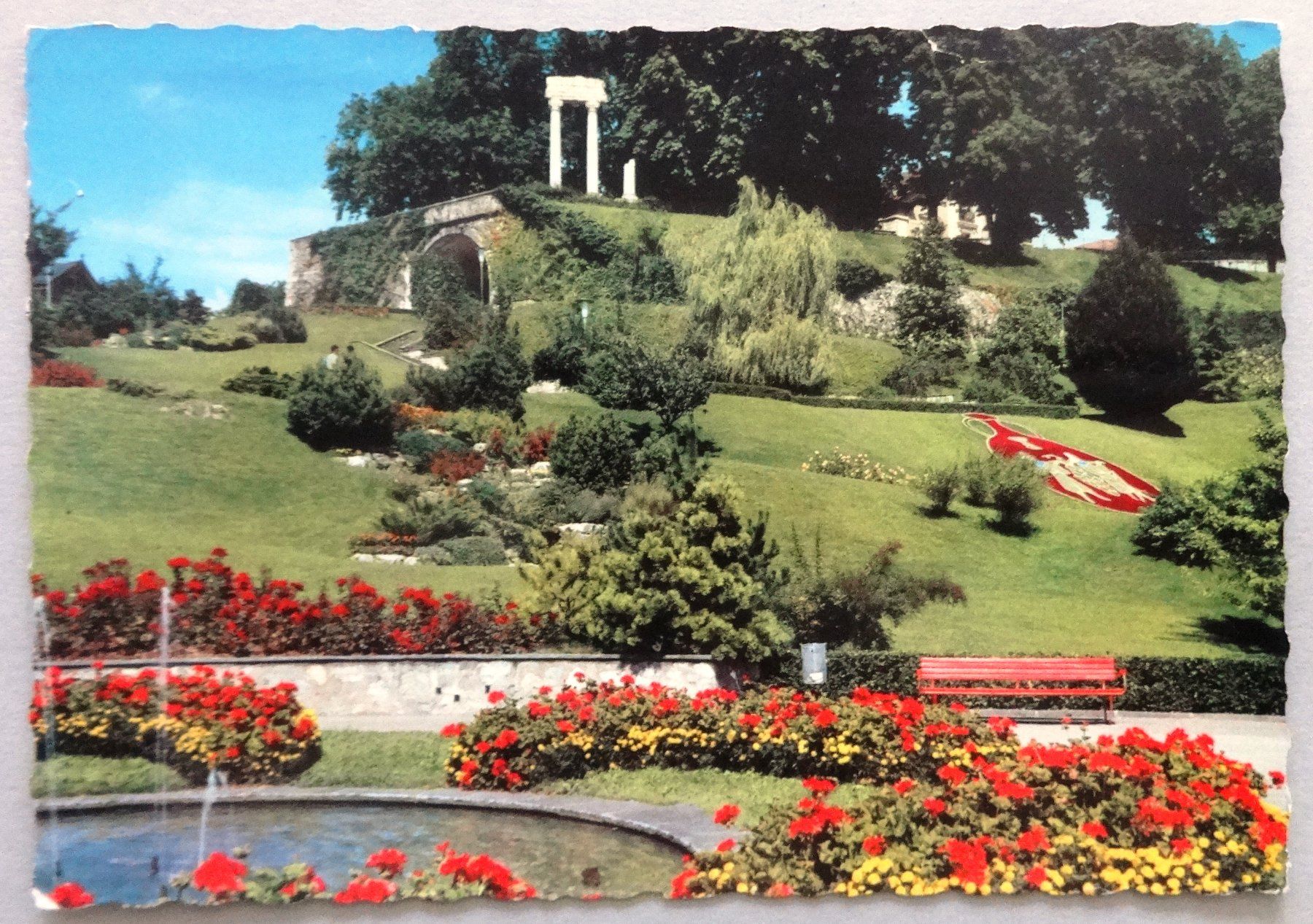 Ansichtskarten: Nyon - Le Jardin du Bourg de Rive – Defekt aus Fétigny von Billy2miny
