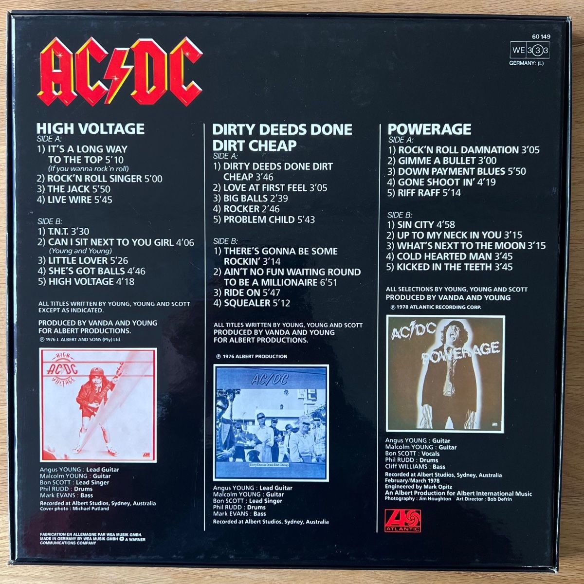 Dischi in vinile: AC/DC - 3 Record Set / 1. D-Press. 1981 incl. 7" & Poster – Usato da Gais venduto da soundcave57 1