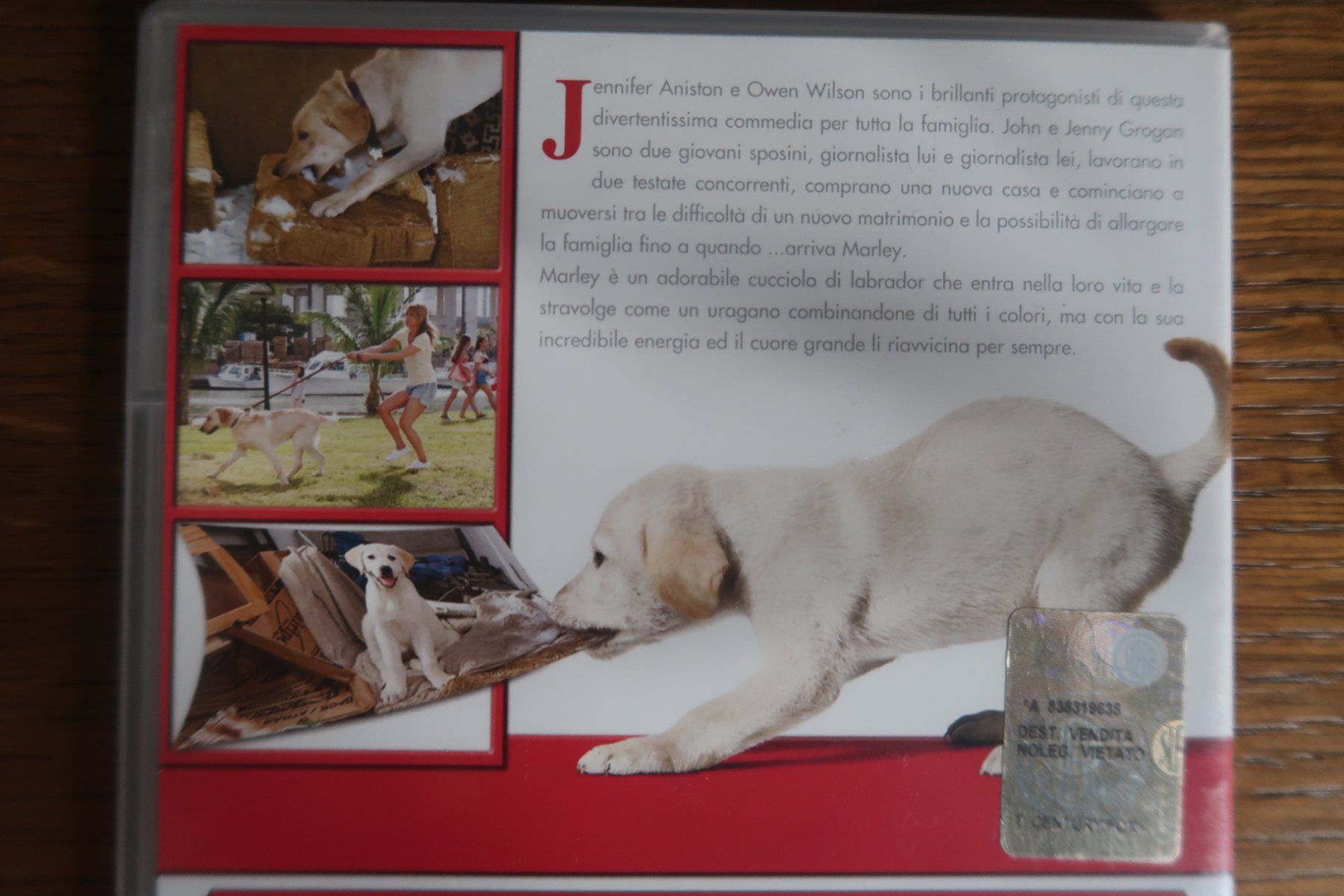 Tutti i DVDs: DVD Io e Marley    IT EN FR – Usato da Porrentruy venduto da tupatup 1
