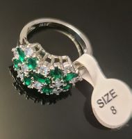 Sehr schöner Ring mit Zirkonia 925er Silber | Größe 57 (US 8