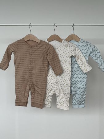 Lot de 3 pyjamas bébé 1-3 mois, neufs