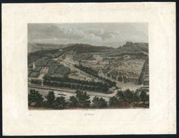 ST CLOUD IN FRANKREICH, STAHLSTICH 1855