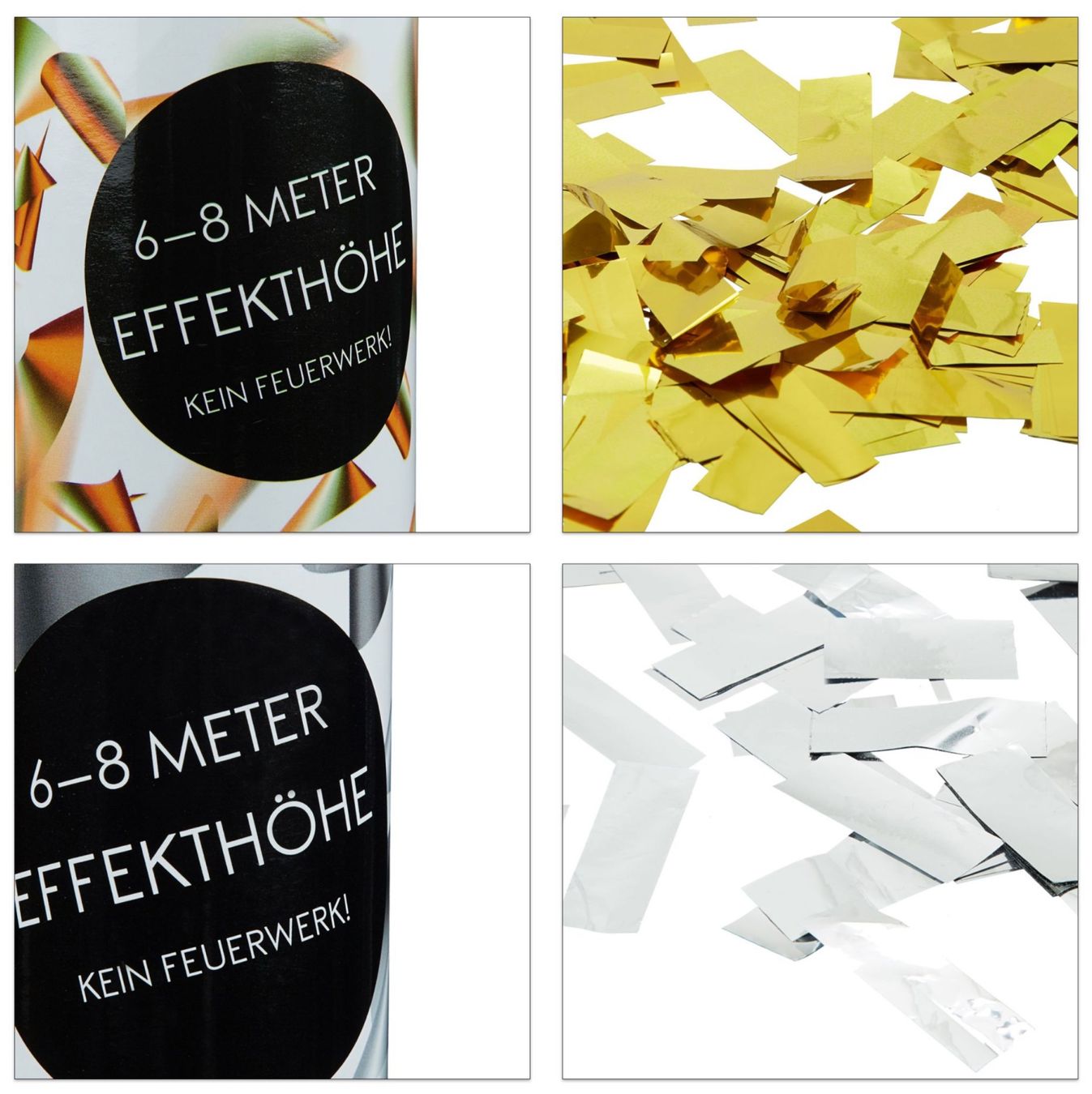 Tutte le decorazioni: 10x Party Popper Gold/Silber – Nuovo e nell'imballaggio originale da Bülach venduto da StoreInShopOutlet 5