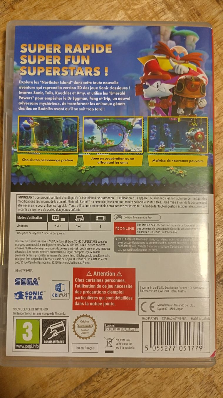 Jeux: Sonic Superstars Nintendo Switch – D'occasion à Menznau par khold82 1