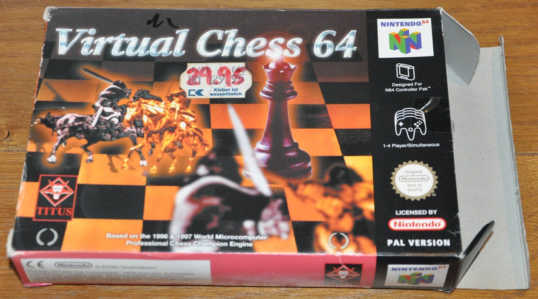 Nintendo Spiele: Virtual Chess 64 ohne Spiel (N64) – Gebraucht aus Gelterkinden von Ltsmash