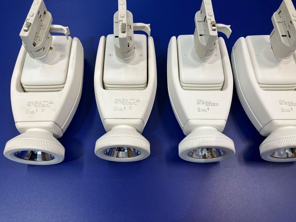 Lampade: 5 Stück AEG Strato-Halogen Strahler mit 3-Ph. Adapter – Usato da Neunkirch venduto da liquidationen_8152 1
