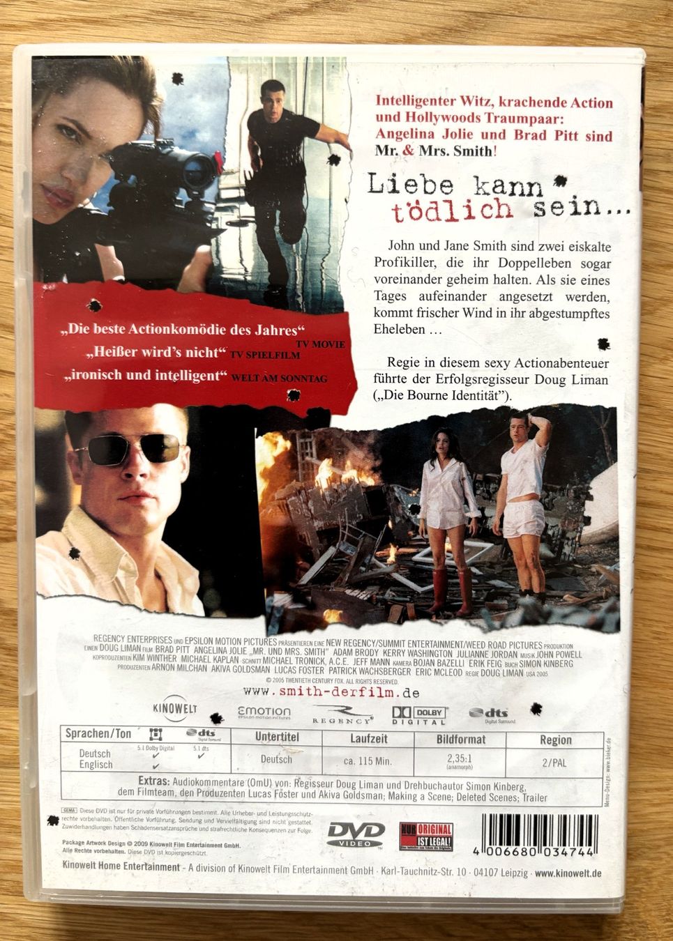 Alle DVDs: Mr. & Mrs. Smith DVD - Action, Spass und Top Unterhaltung – Gebraucht aus Riehen von martinaaebersold 1