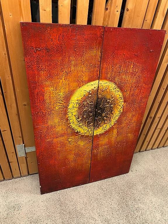 Dipinti: Handgemaltes Wandbild  2-teilig  Relief. – Usato da Ostermundigen venduto da nkalpa5