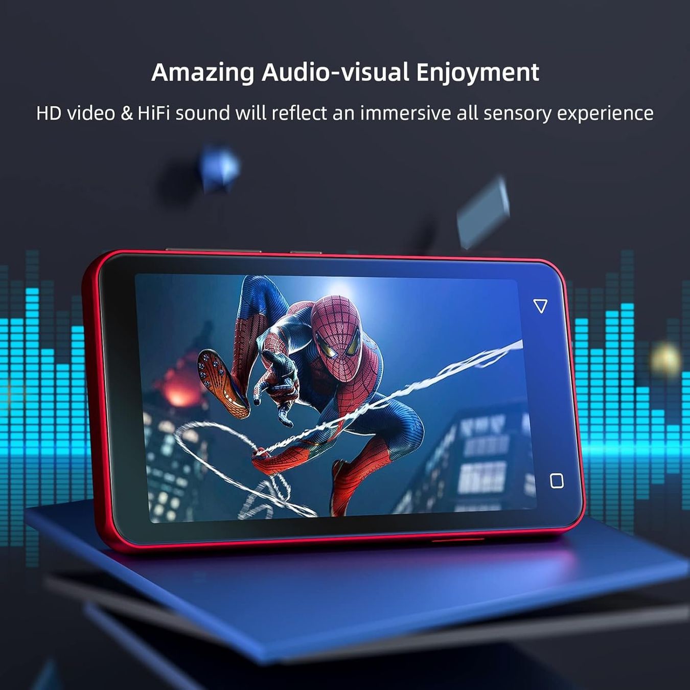 Lecteur media portable: MP3-Player 4" Touchscreen Bluetooth WLAN Schwarz-Rot – Neuf avec emballage d'origine à Schaffhausen par smarastore 3