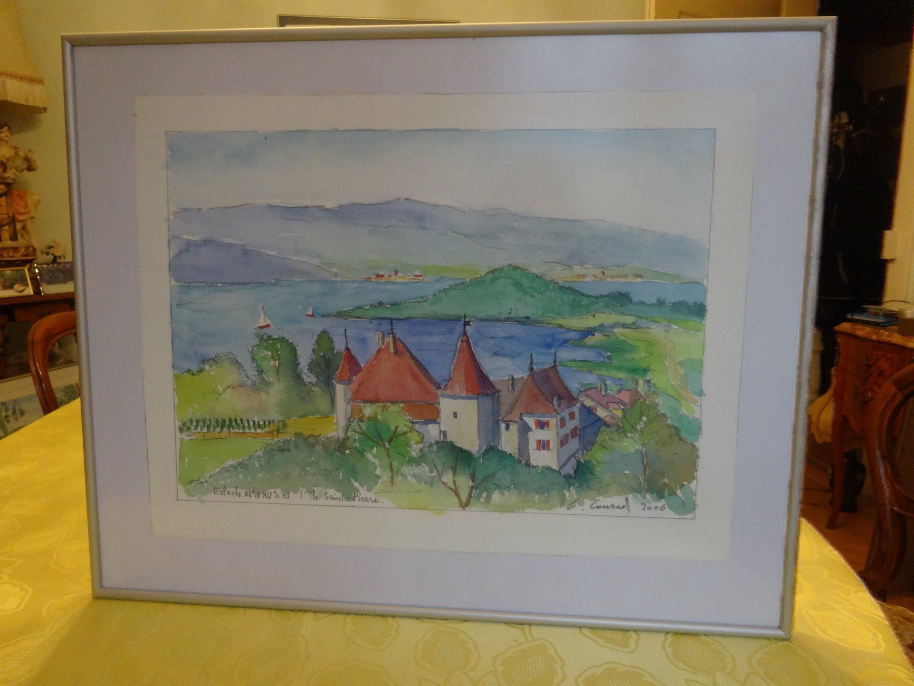 Gemälde: Aquarelle Erlach / Cerlier – Neu und originalverpackt aus Biel/Bienne von milamila02 4