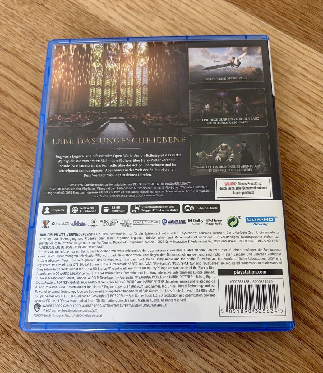 Giochi: PS5 Playstation 5 Spiel - Hogwarts Legacy – Usato da St. Gallen venduto da Retro-Kid 2