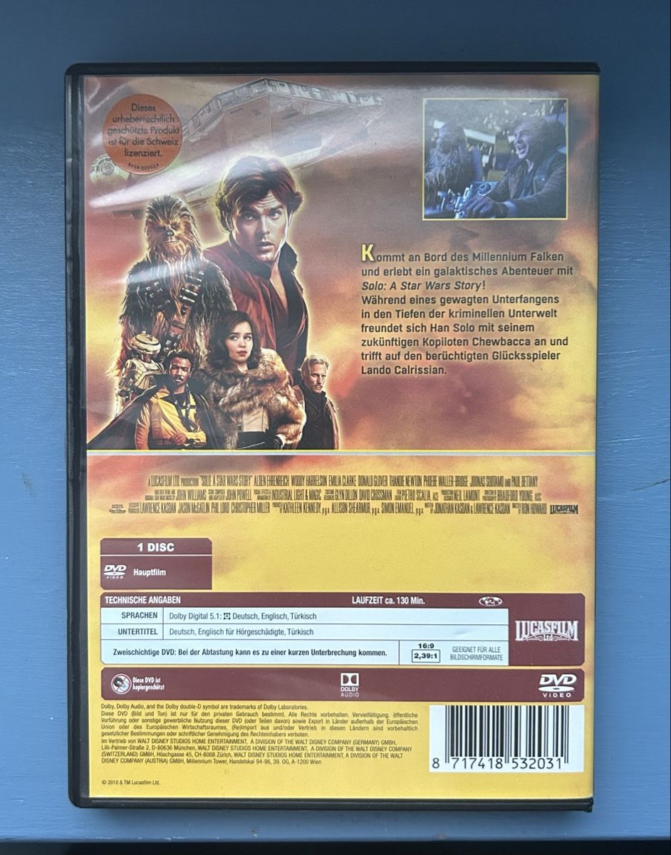Tutti i DVDs: Solo a Star Wars Story – Usato da Hausen AG venduto da BabyBluee 1