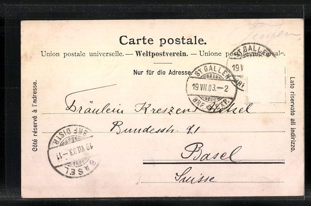 Cartoline postali: AK Teufen, Ortsansicht mit Umgebung – Usato da Berlin venduto da bartko-reher 1