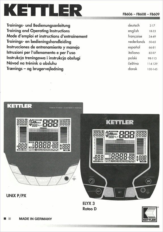 Kettler Hometrainer: Kettler ELYX 3 / FB609 Crosstrainer Ellipsentrainer – Usato da Uetikon am See venduto da zanrob 3