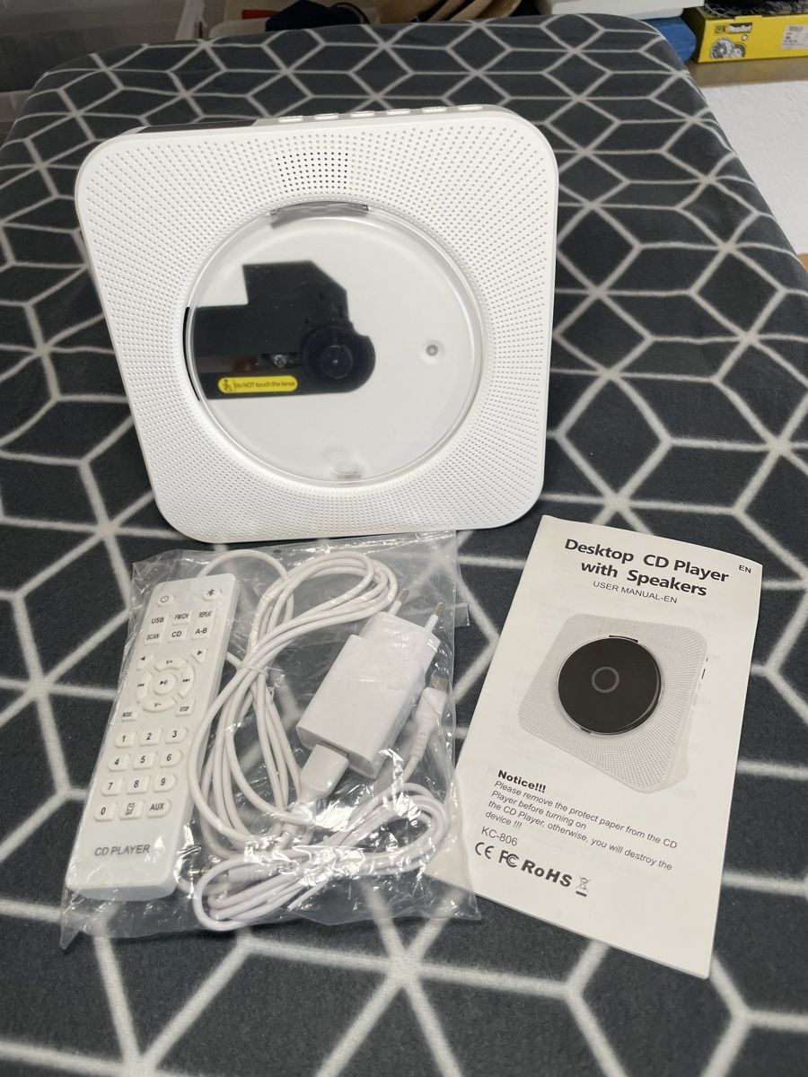 Audio- & Mediensysteme: Gueray Tragbarer CD Player mit Bluetooth Desktop CD-Player  – Neu und originalverpackt aus Rheineck von cha_p9qy