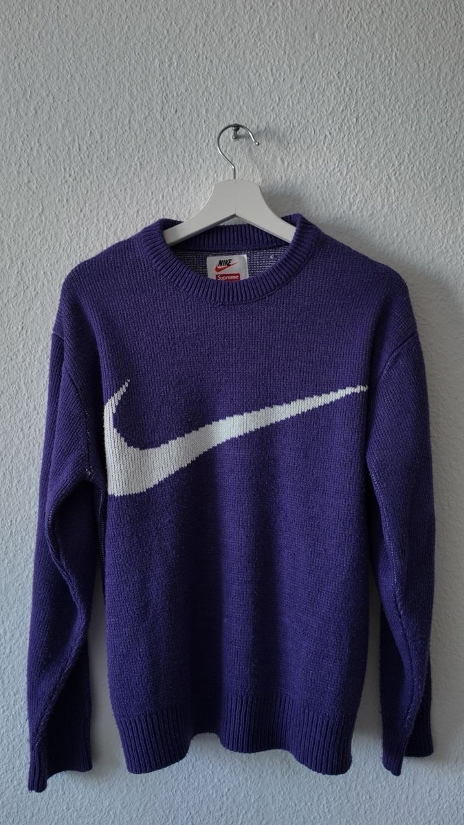 Maglioni & Felpe: Nike x Supreme Pullover Grösse M Lila - Trendiger Winterpull – Usato da Basel venduto da 2ndhandSwiss