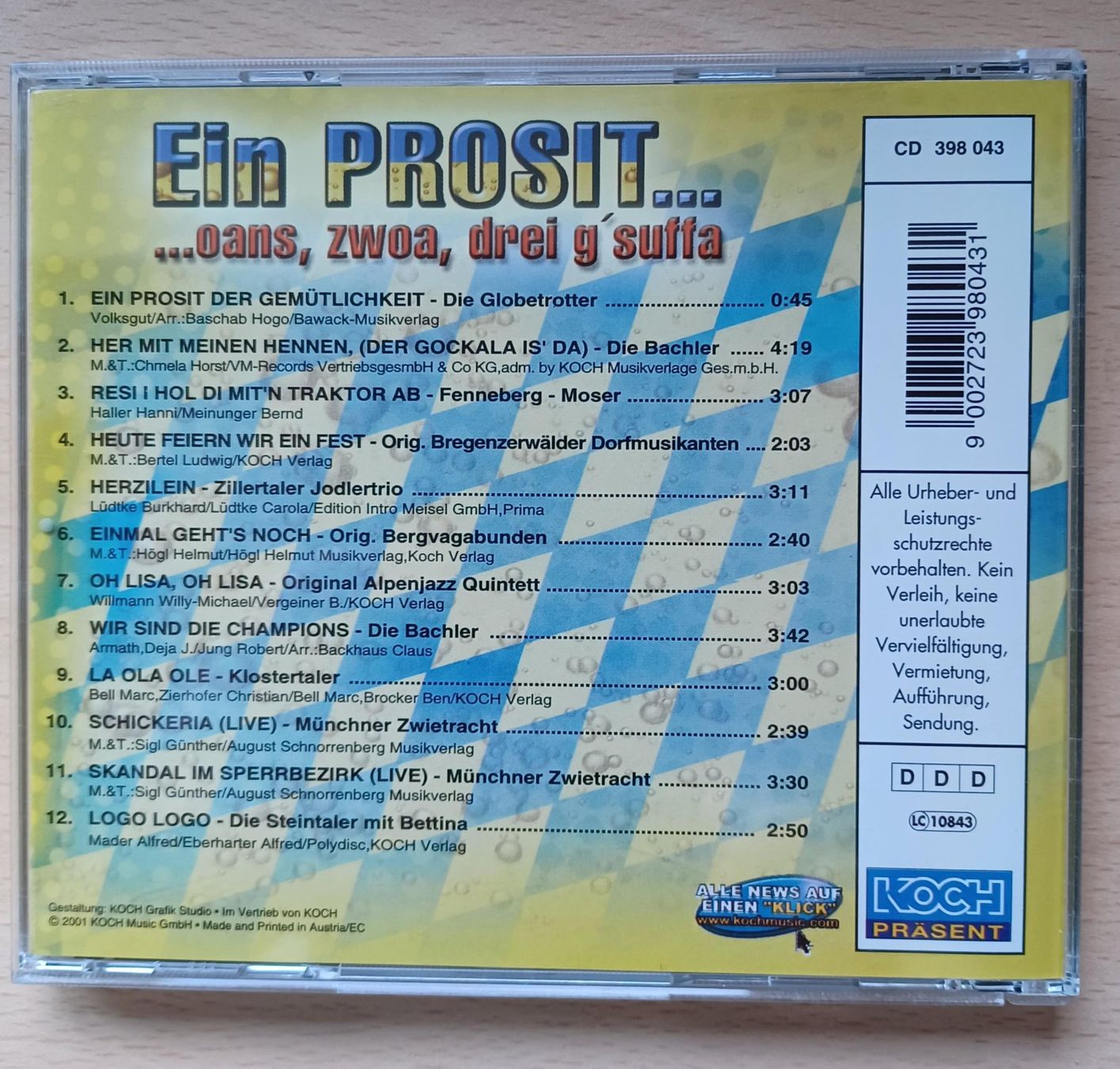 CDs: CD / Partymusik "Ein Prosit.." – Gebraucht aus Leimbach TG von manu-tg 1