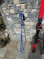 Bâtons de ski Salomon 130 cm bleus  très bon état