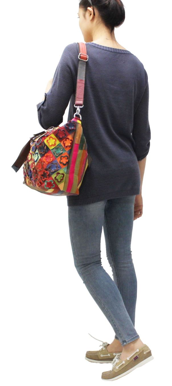 Borse da donna: Echtleder Tasche, Laptoptasche/ pink-multi/gross/neu – Nuovo e nell'imballaggio originale da Wohlenschwil venduto da ABC-Vintage 6