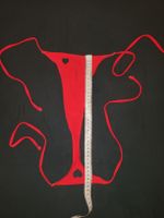 String Tanga rot, Herz Thong, Suntattoo Slip, culotte 💕, ❣️