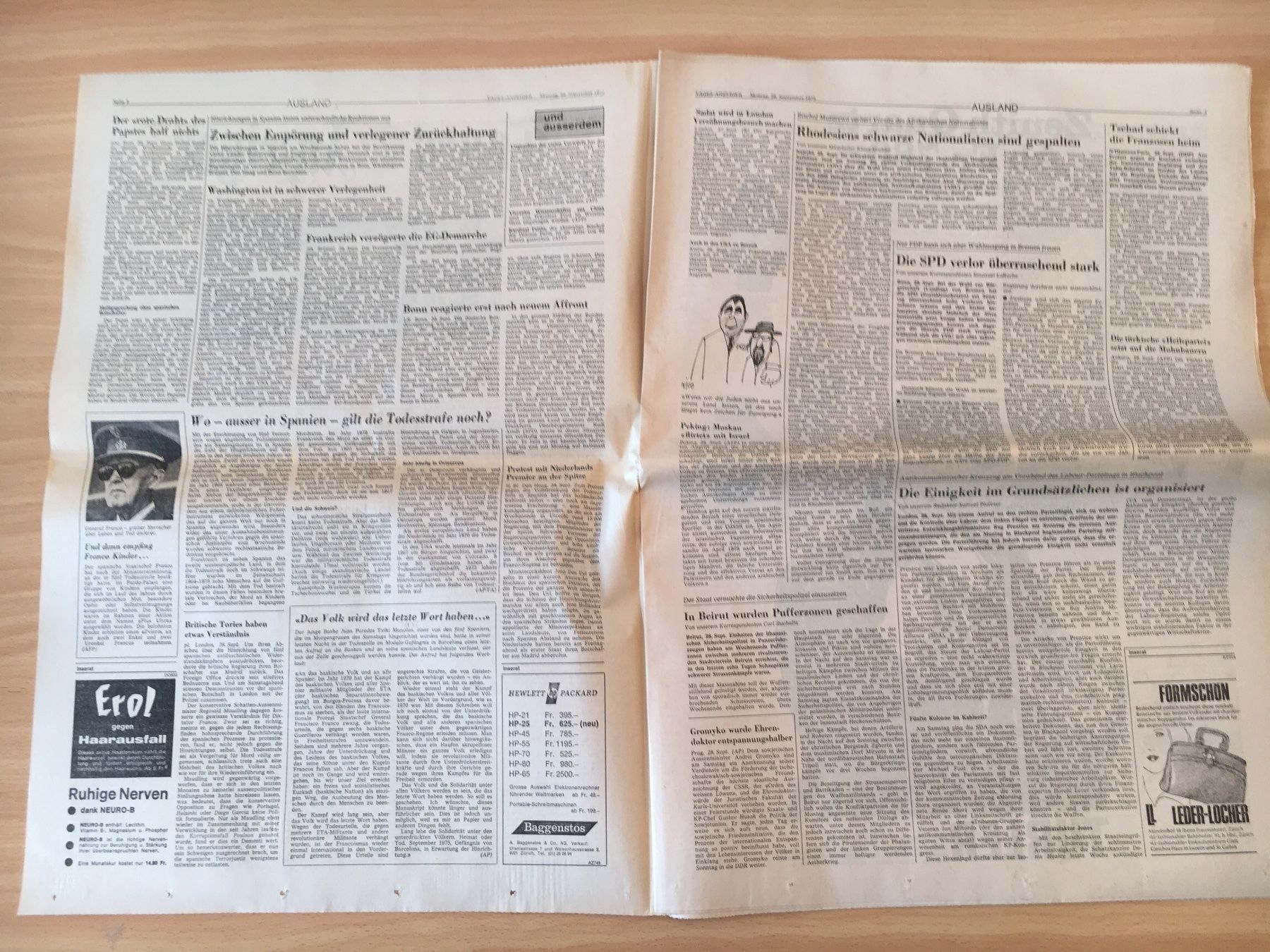 Zeitschriften & Magazine: Tagesanzeiger vom 29. September 1975 – Gebraucht aus Luzern von Jiggy_8898 1