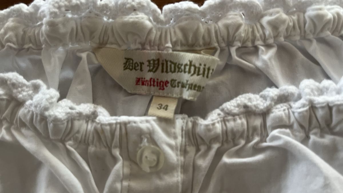 Camicette: Dirndlbluse von Der Wildschütz  Gr 34 Neuwertig  – Usato da Ins venduto da trotamunda 1