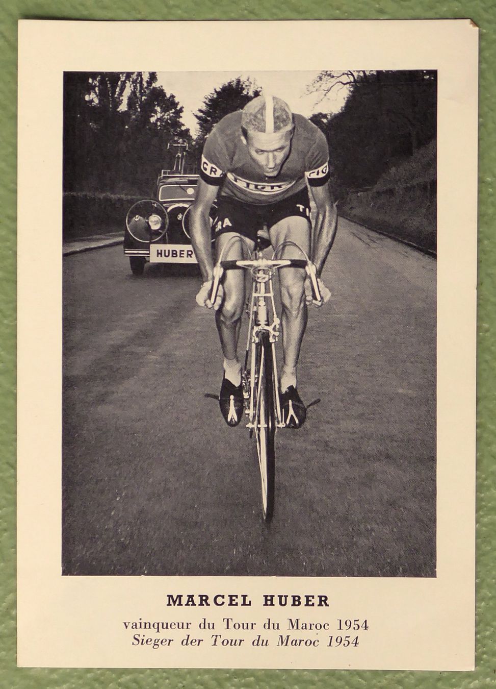 MARCEL HUBER TIGRA Velo Autogrammkarte Tour du Maroc 1954 | Kaufen auf ...