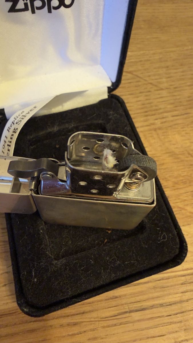 Zippo Accendini: Zippo Sterling Silber Replica 1941 – Nuovo (secondo la descrizione) da Rothrist venduto da verumal 3