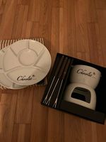 Schockoladenfondue Set inkl. 2 Teller