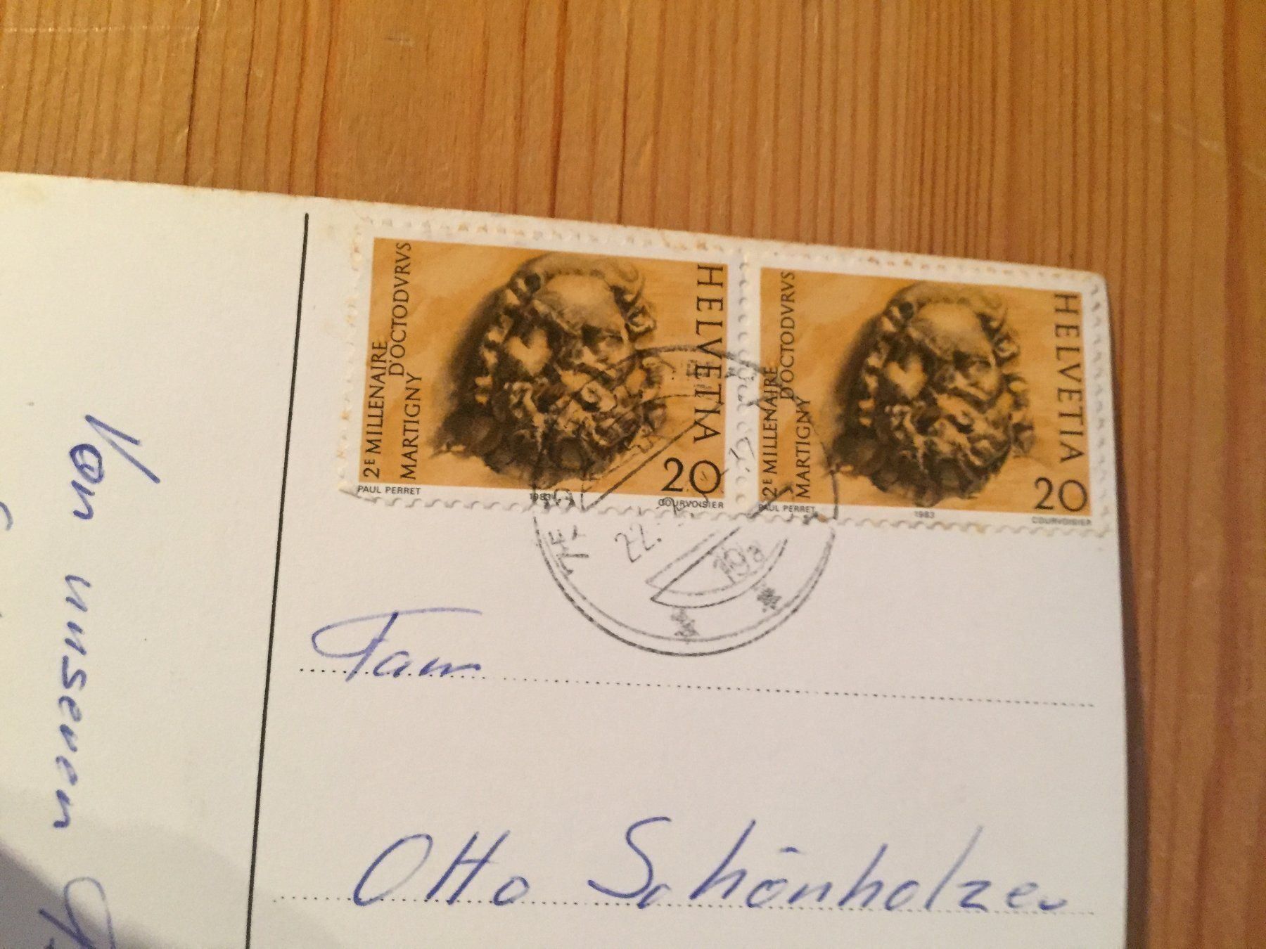 Ansichtskarten: Ofenpass gegen Münstertal - AK 1983 – Gebraucht aus Oberuzwil von Henri09 1