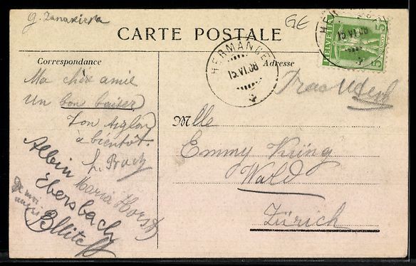 Cartoline postali: AK Hermance, Lac Léman – Usato da Berlin venduto da bartko-reher 1