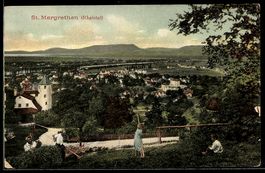 AK St. Margrethen, Gesamtansicht vom Berghang aus gesehen