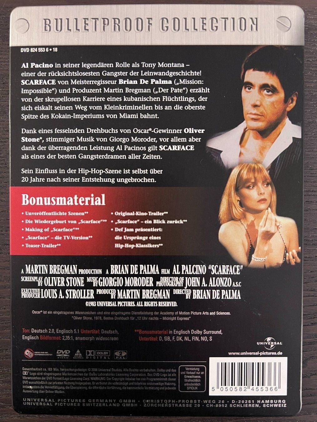 Tous les DVDs: Scarface Steelbook – D'occasion à Zürich par FilmFreunde 1